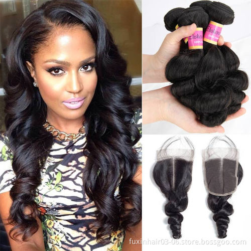 Indian Temple Hair Deep Wave Bundles With Closure Raw Brazilian Human Hair Extension 50 Inch Water Wave Bundle With Lace Frontal